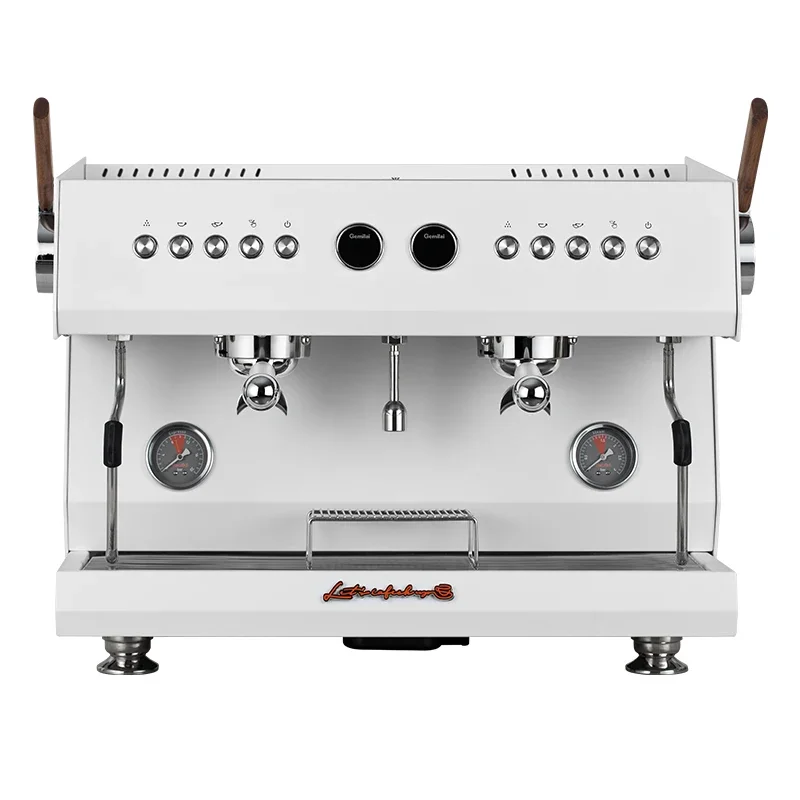 Gemilai CRM3211 luxury branded 3 in 1 commercial professional 2 group semi automatic espresso coffee machine for shops