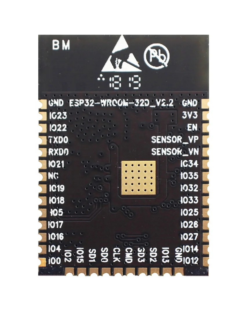 ESPRESI-Module Wifi et ble ESP32, puce esp 32, touristes Core 8MB éventuelles I flash ESP32-WROOM-32D esp32 wroom pour appareil iot
