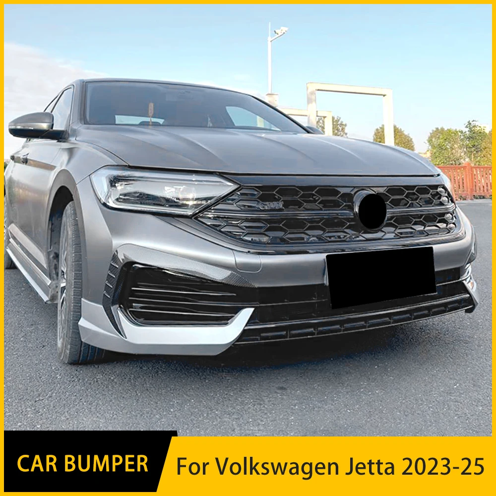 For VW Jetta 2023 2024 2025 Car Front Bumper Wrap Angle Protection Corner Guard External Modification Body Kit Accessories