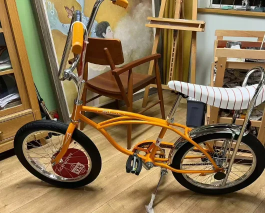 Iconic Vintage Replica Muscle Chopper Bicycle, Spring Suspension Fork, Banana Seat High Handlebar Cruiser Bike for Adults