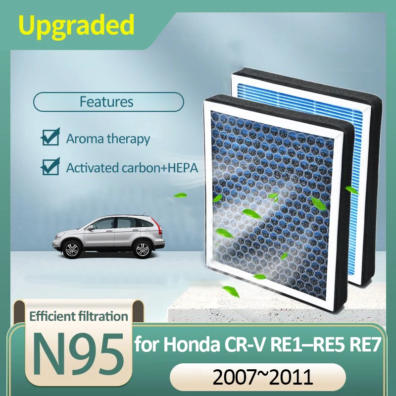 Activated Carbon Air Filter for Honda CRV CR V CR-V RE1–RE5 RE7 MK3 3th 3Gen 2007 2008 2009 2010 2011 Car Air Conditioner Filter