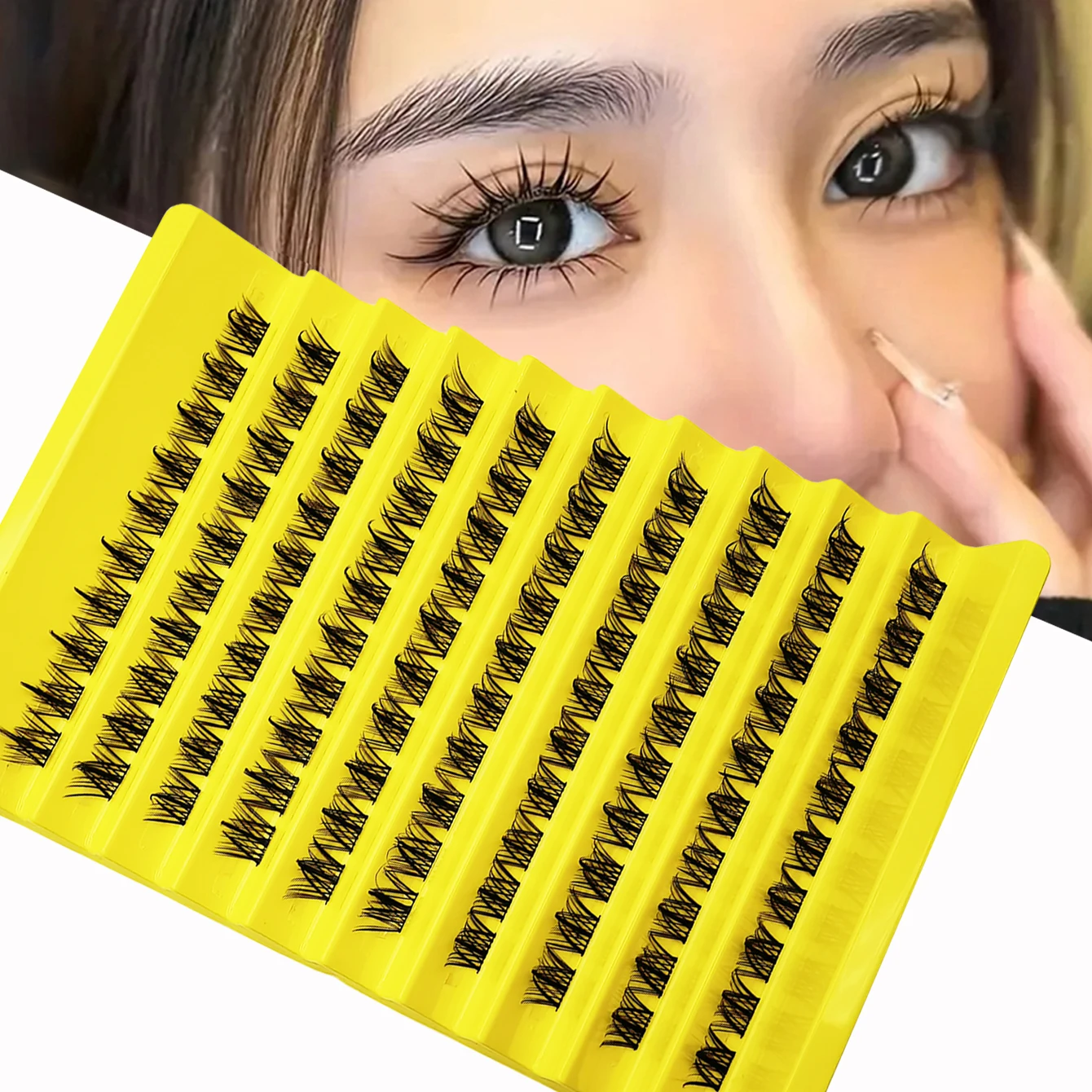 100 مجموعة رموش ذات سعة كبيرة ومجموعات رموش رفيعة للغاية - تعزز مظهر عينيك بسهولة #1