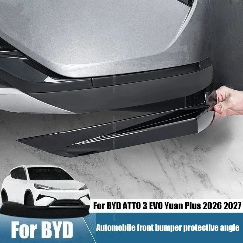 Für BYD ATTO 3 EVO Yuan Plus 2026 2027: Montage und Anbringen eines Zierrahmens für die vordere Stoßstange des Autos. – Detail 1