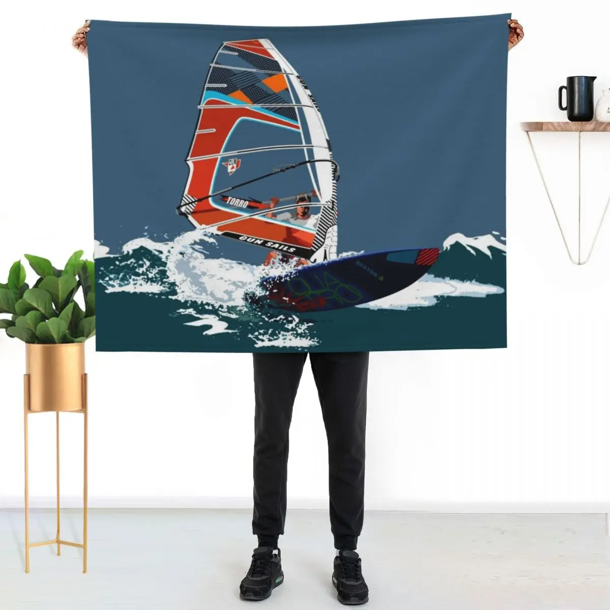 Surfing II Throw Blanket Comforter Soft Beds Thins Cute Plaid Baby Thin Blankets