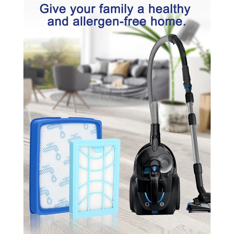 Keol-para 7000 série powerpro expert-conjunto de filtros de aspirador de pó de substituição fc9728/01, fc9728/81