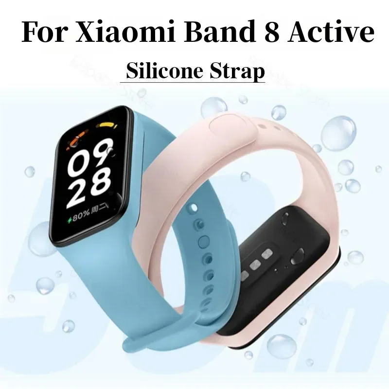 Strap for Xiaomi Smart Band 8 Active Bracelet Accessories Silicone Wristband watchband correa MiBand 8 active strap