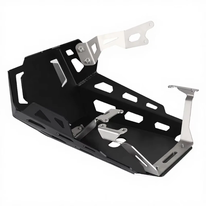 for FJ-09 MT-09 FZ-09 XSR900 Aluminum Front Motorcycle Skid Plate Foot Rests Bash Frame Engine Cover Guard Chassis