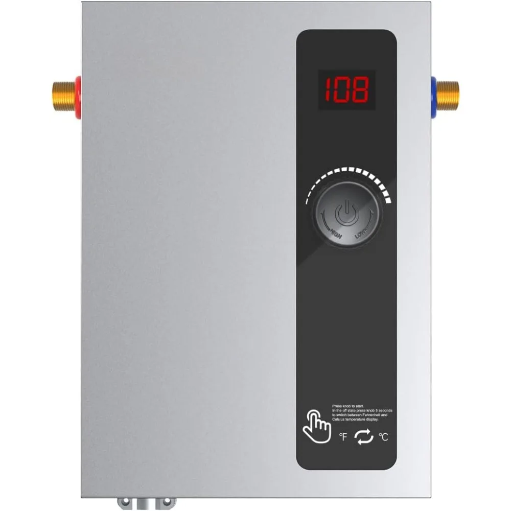 Tankless Water Heater Electric11kW at 240 Volt On Demand Instant Hot Water Heater for Point of Use, Self-Modulating Save Energy