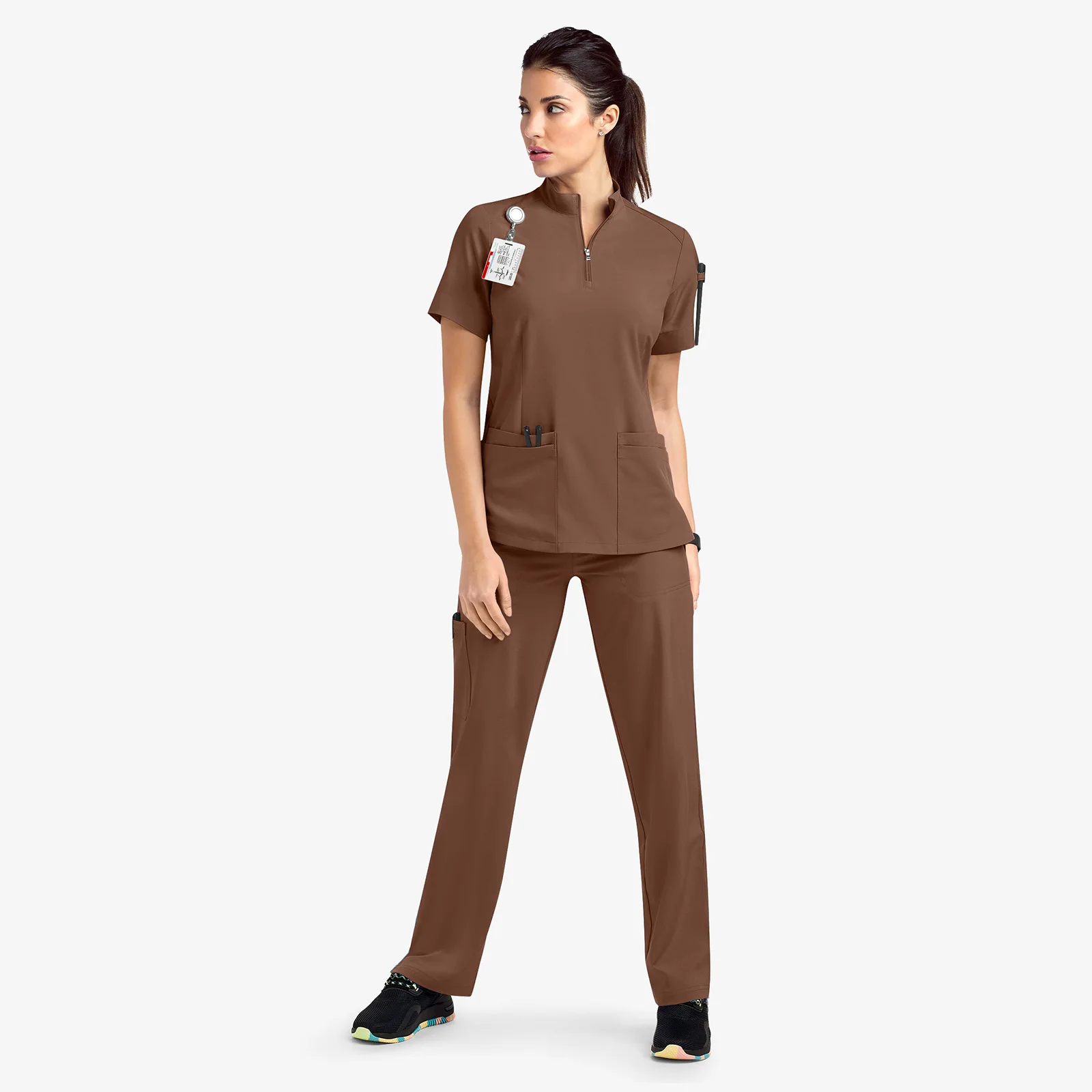 Medizinische Tops Hose Frauen Scrubs Uniformen Krankenhaus Ärzte Scrub Sets Krankenschwestern Zubehör Zahnklinik Schönheitssalon Arbeitskleidung