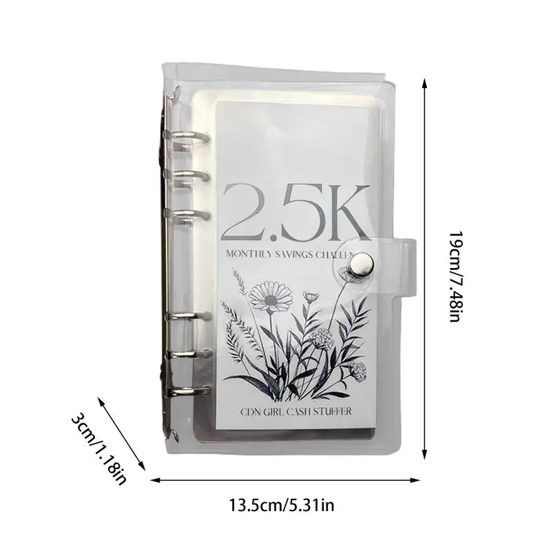 Reusable Envelope Challenge Binder Savings Challenges Book Budget Binder With Envelopes Clear Budget Binder Notebook Planner