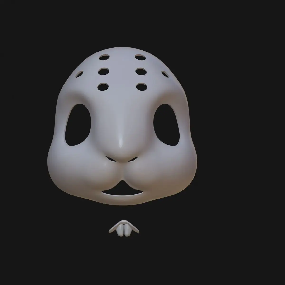 

Kigurumi Basic Mask Bad Rabbit Skull Mask Semi realistic Animal Set Skull Fur Anime Accessories