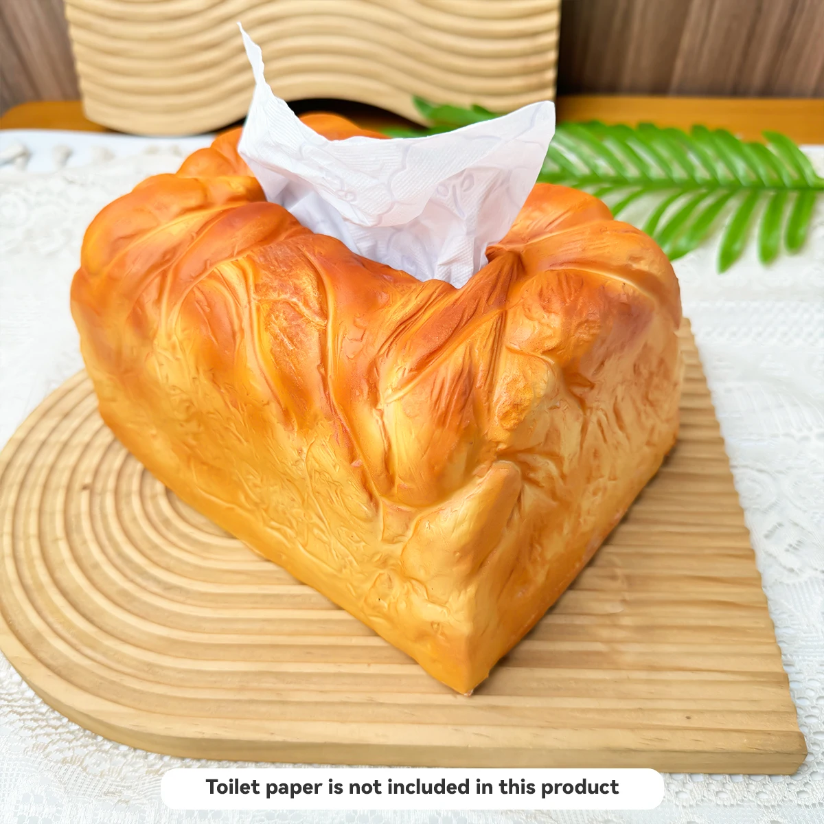 

Simulation Bread Paper Extraction Box Living Room Home Tissue Box Advanced Light Luxury Tea Table Table Decorative Ornaments