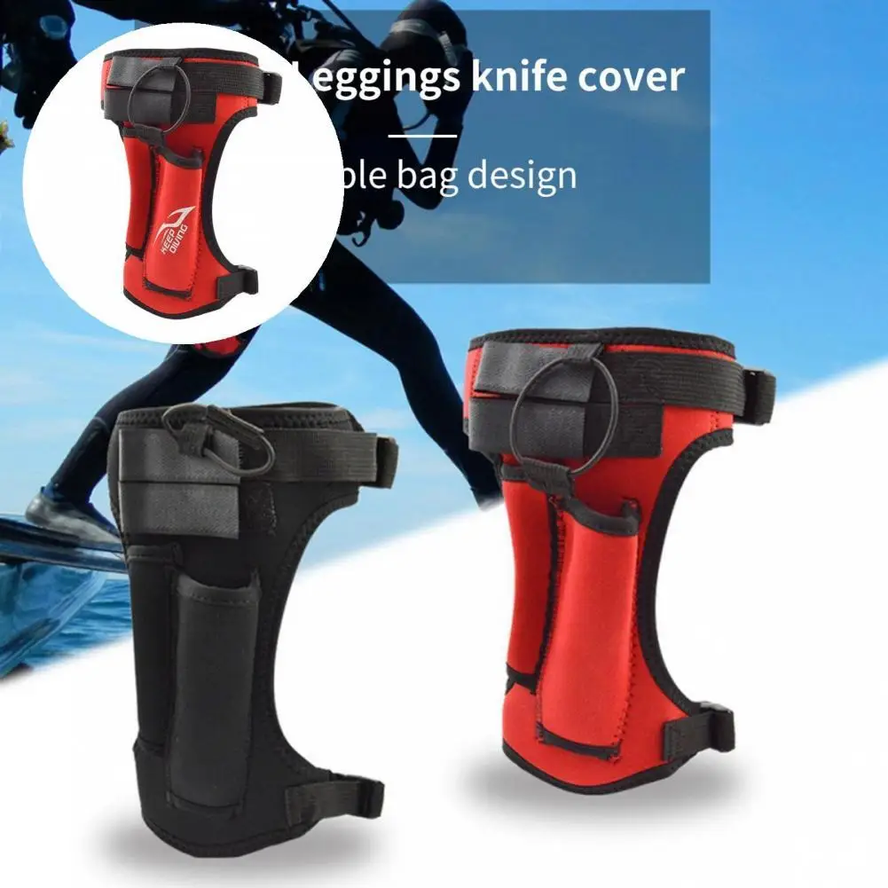 

Professional Diving Cutter Cover Double-sided Button Long Service Life Diving Cutter Holder Professional Leg Cutter Cover