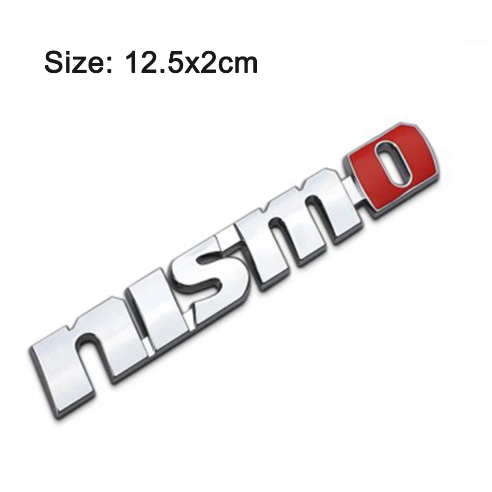 Car Grille Emblem Sticker Badge Exterior Tuning Accessories 3D Metal Decal For Nissan Nismo Tiida Teana GTR 350Z 370Z 240SX ECT