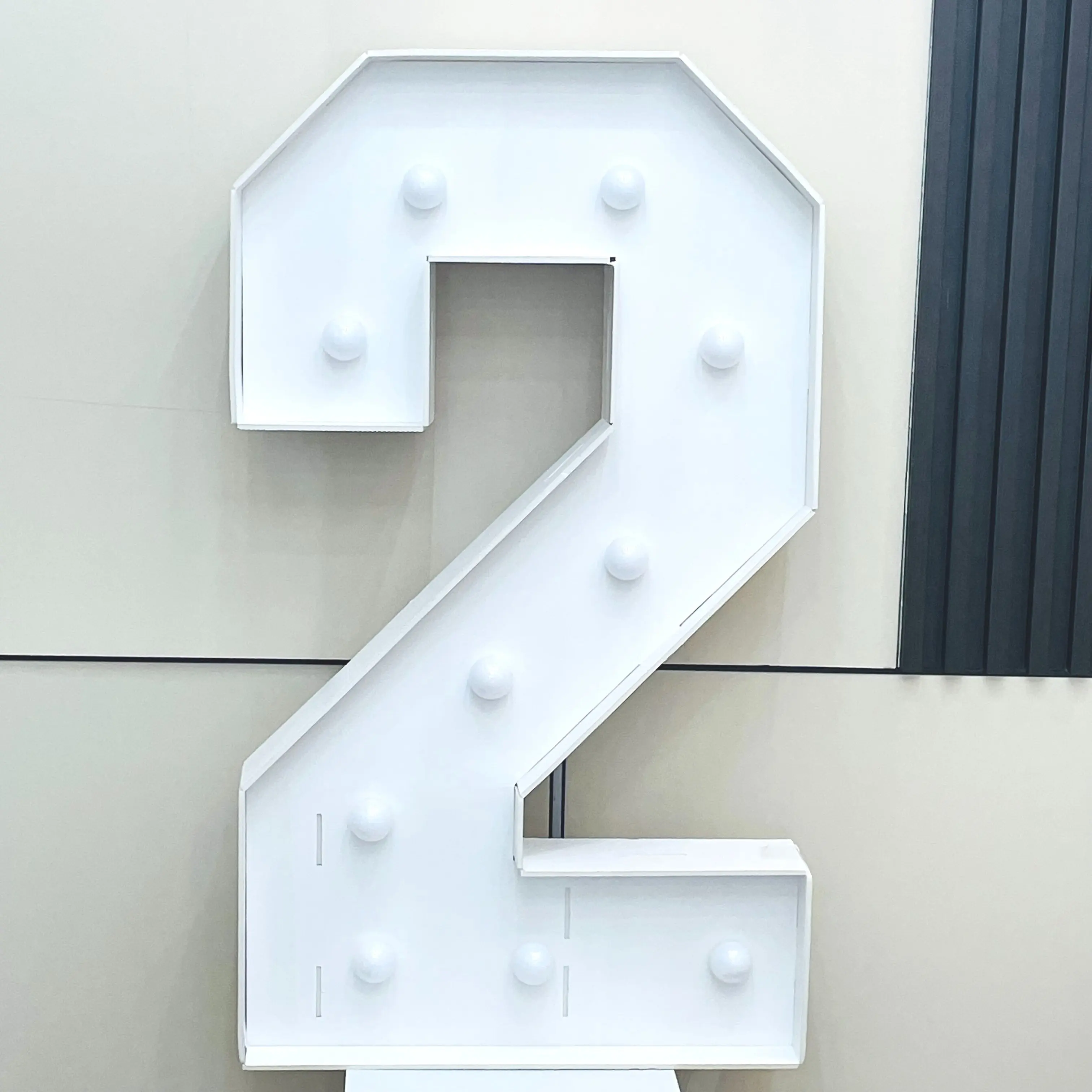 1Pc 73cm/28.7inch Light Up Digitale Marquee Frame KT Board Nummer 0-9 Plug-in KT Board Met Beugel LED Party Decoratief Licht Fo