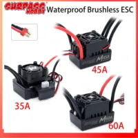 Surpass Hobby 35A 45A 60A M Series Waterproof ESC T Plug Brushless Motor 2-3S for 1/10 1/14 RC On/Off-Road RC Car Accessories