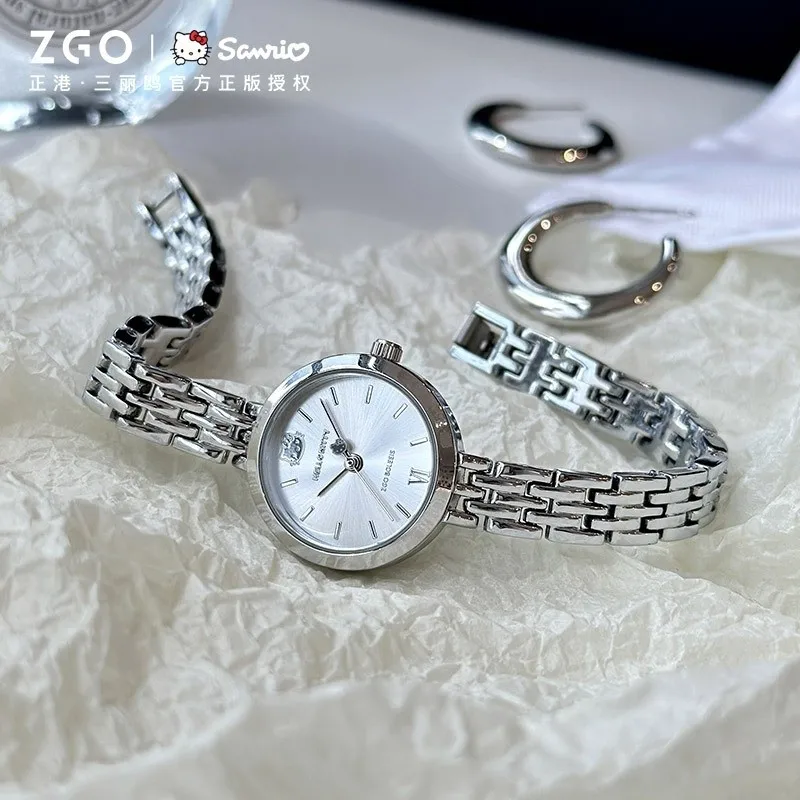 ZGO Sanrio 헬로 키티 여성용 시계, 학생용 다용도, 방수 쿼츠 시계 295