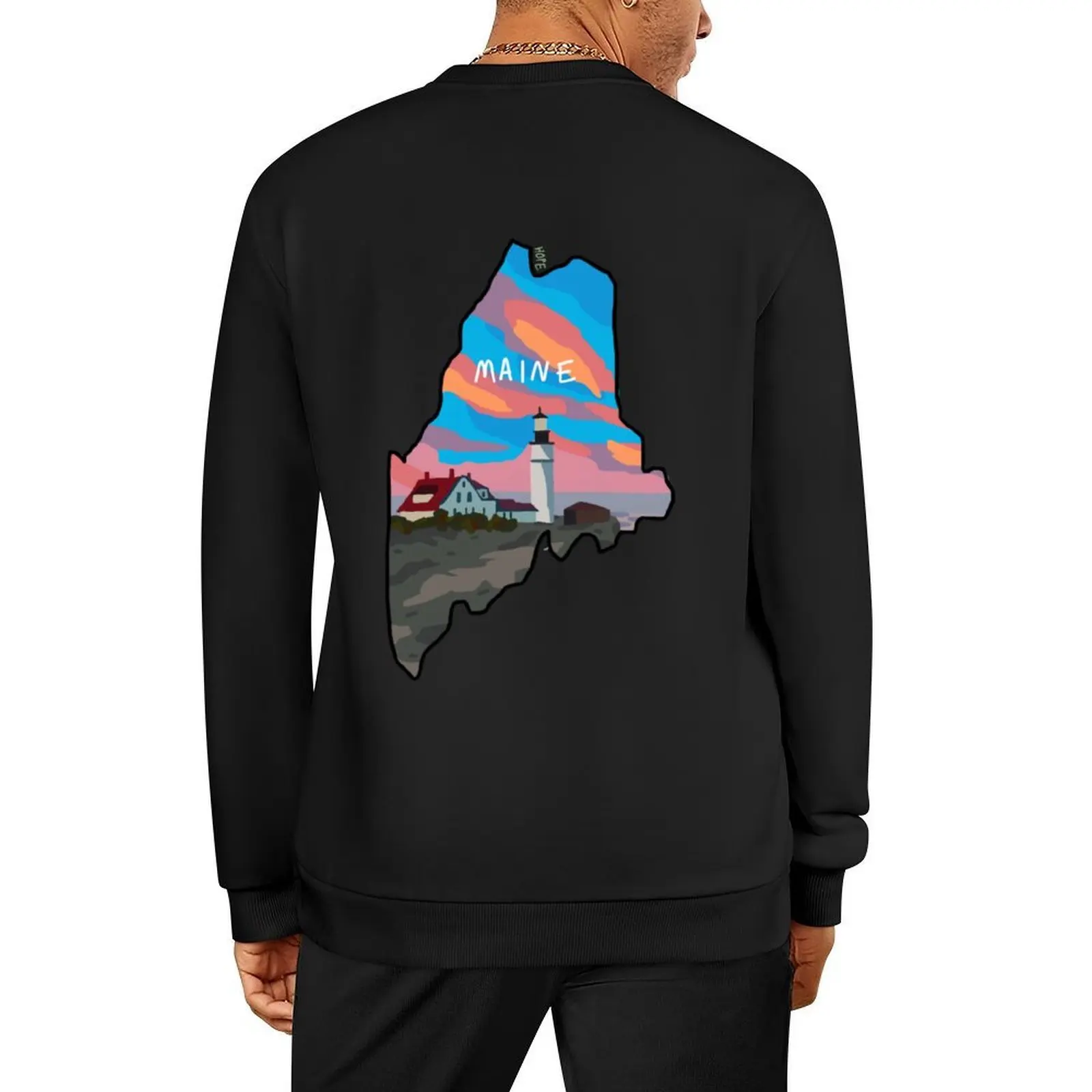 

Portland Head Light - Maine Pullover tracksuit tracksuits korean style clothes men's coat oversize sweatshirt