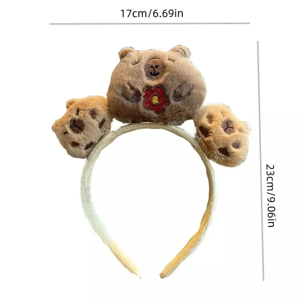 Nuovo stile coreano Star Cartoon Capybara Fascia per capelli Strumento per il trucco di moda Accessori per capelli Party Cute Anime Doll Hairband