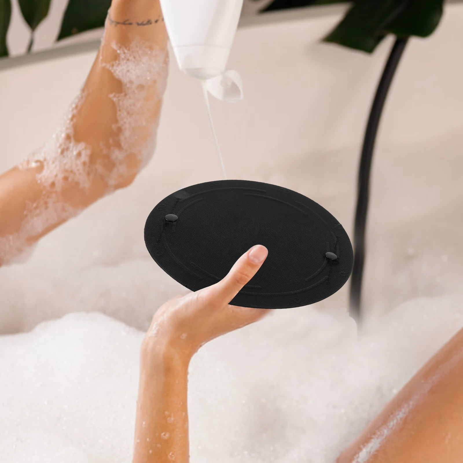 أداة استحمام لتقشير الظهر بتصميم دائري للاستحمام المنزلي للرجال والنساء، بشرة ناعمة فعالة للبشرة الميتة