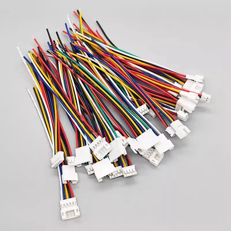 10PCS PH 2.0mm Pitch Connector Cable - Male Female Plug Jack Terminal, 2-12Pin Full Range, 10/20/30cm Length for Electronic Conn