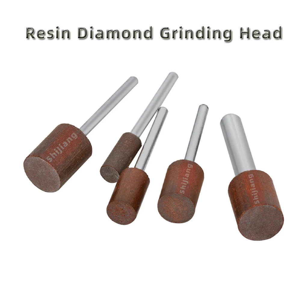 180# SDC Resin Diamond Sintered Grinding Head 3mm/6mm Shank Inner Hole Grinding Rod For High Hardness Materials Polishing