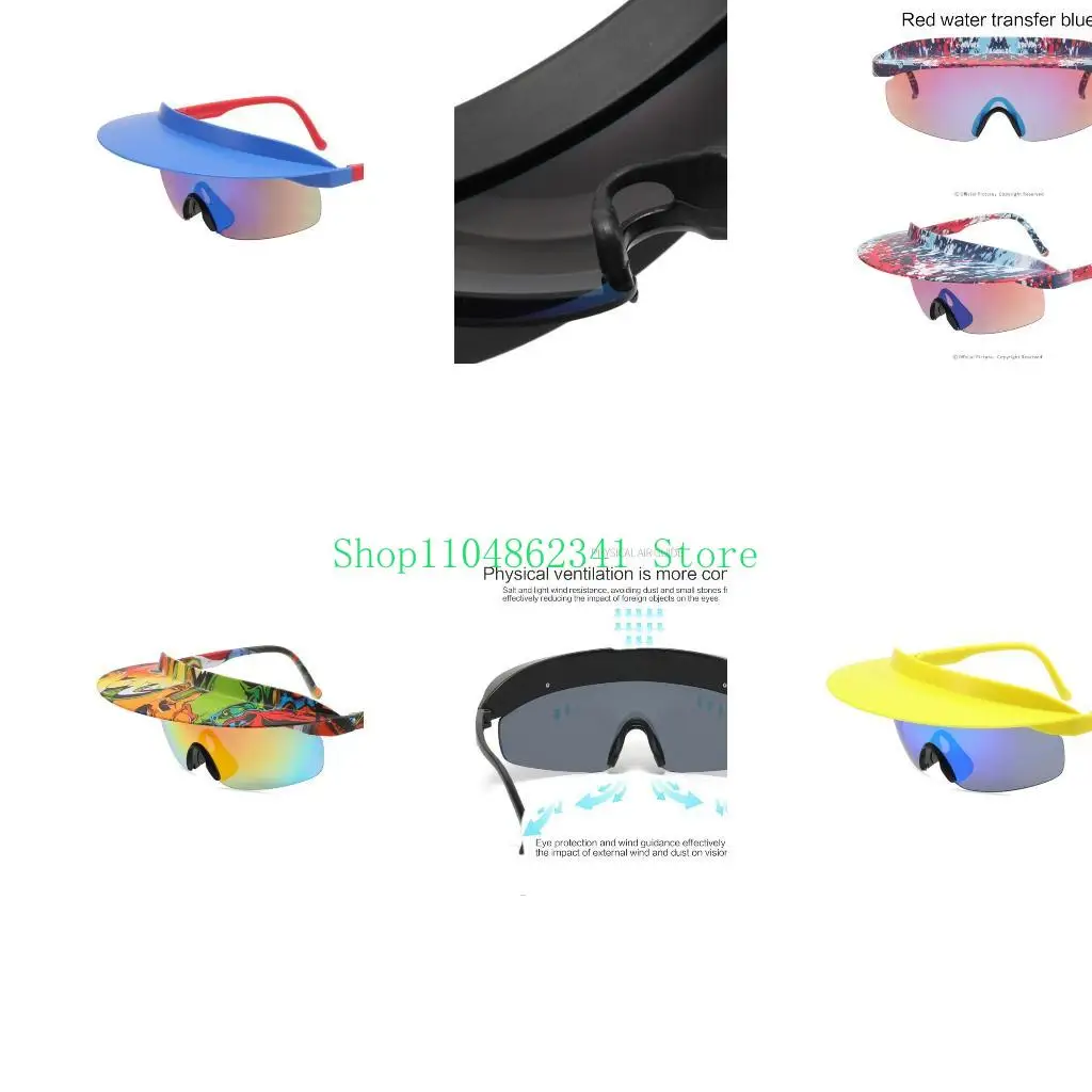 5ASD الأشعة فوق البنفسجية نظارة شمسية رياضية للرياضات للبالغين درع العدسة