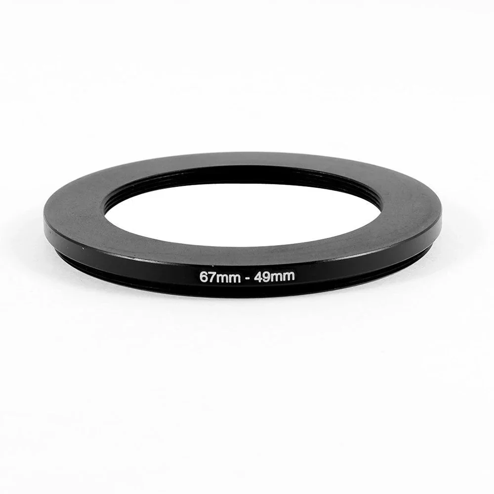 Anneau de filtre abati eur en aluminium, adaptateur d'objectif 67mm-49mm 67-49mm 67 à 49mm, pour objectif d'appareil photo reflex numérique IL Nikon Sony