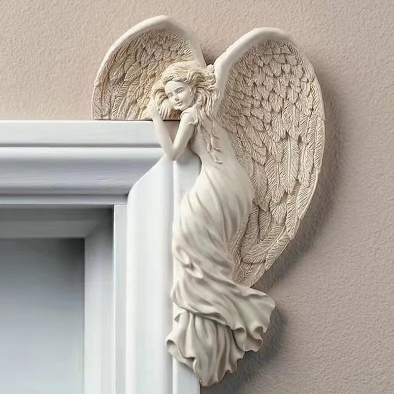 Cross-border Angel Door Frame Ornament Home Ornament Door Frame Design Art Angel Nordic Style Resin Design