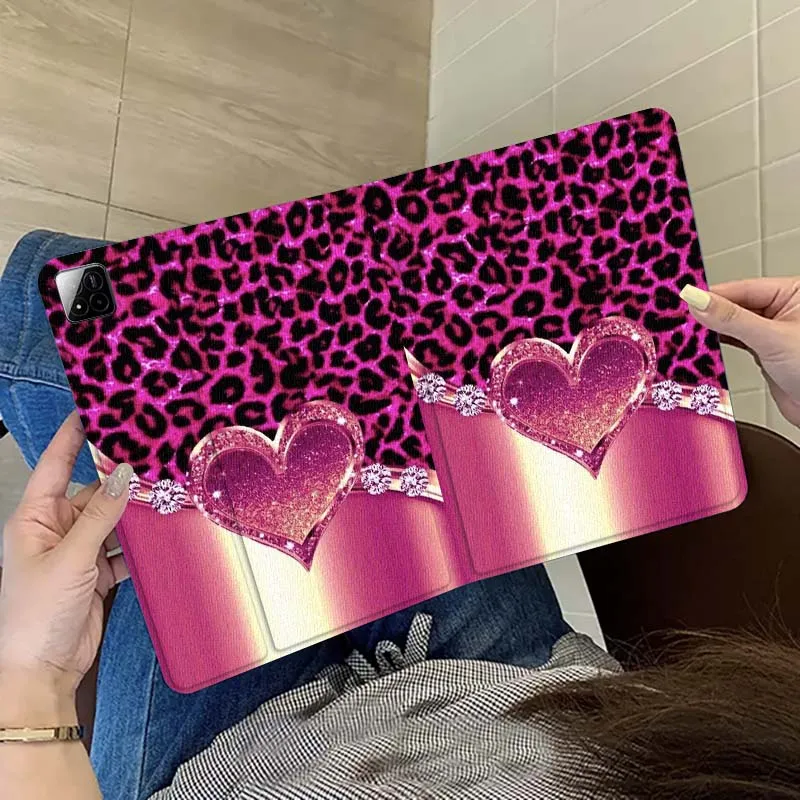 

Luxury Love Leopard Pattern Tablet Case For Xiaomi Redmi Mi Pad 5 6 6s 7 SE Pro Max Ultra 12.4 12.5 14 inch