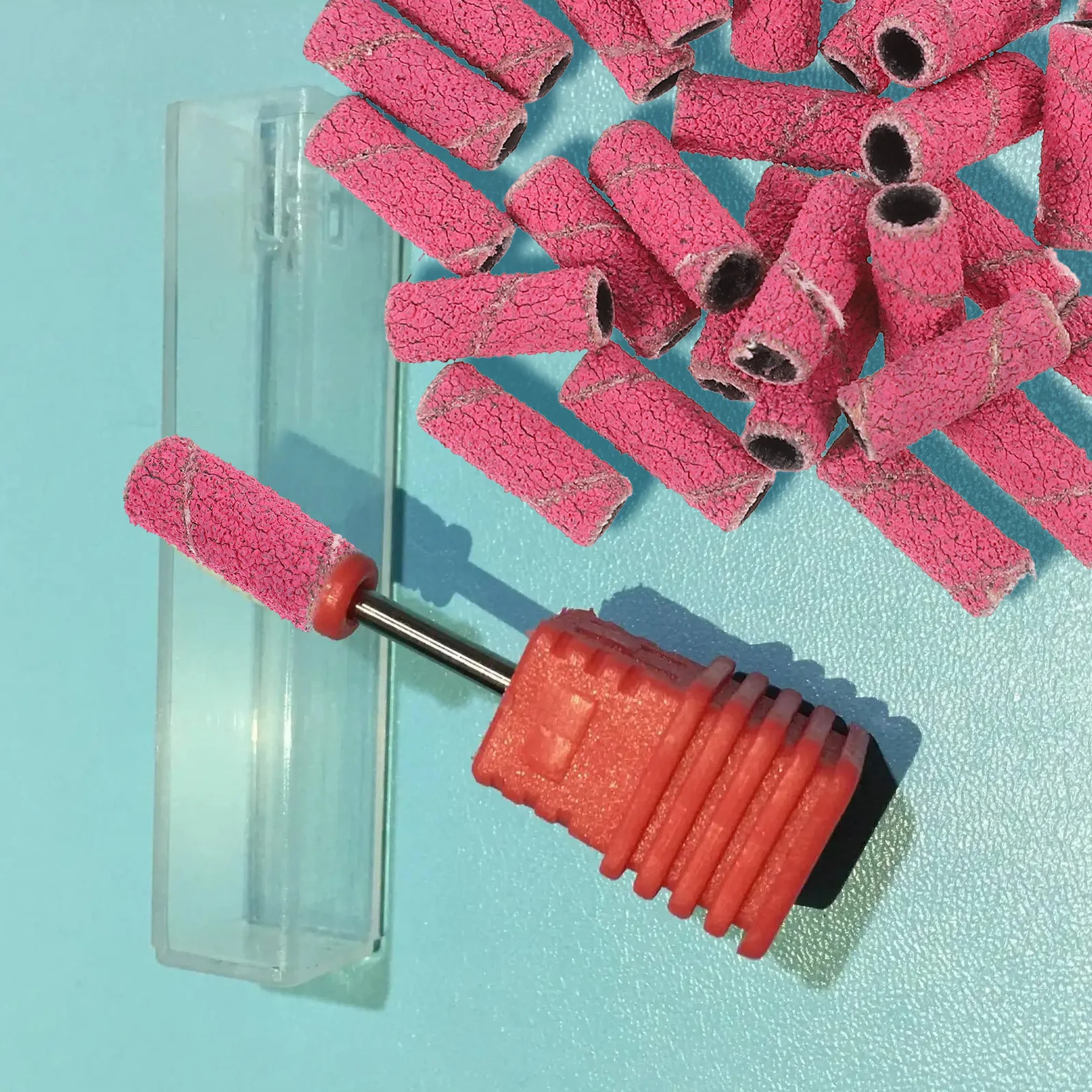 วงแหวนขัดเล็บ 50 ชิ้น อเนกประสงค์ สำหรับเล็บธรรมชาติและเล็บอะคริลิค ขนาดกะทัดรัด พกพาสะดวก สำหรับทำเล็บมือและเล็บเท้า