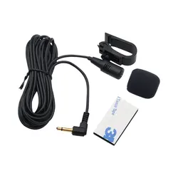 Car Microphone Micro Car Radio 3.5mm Jack Mic Stereo Mini Wired External Microphone For Auto Dvd Radio 3m Long Mini Microfono