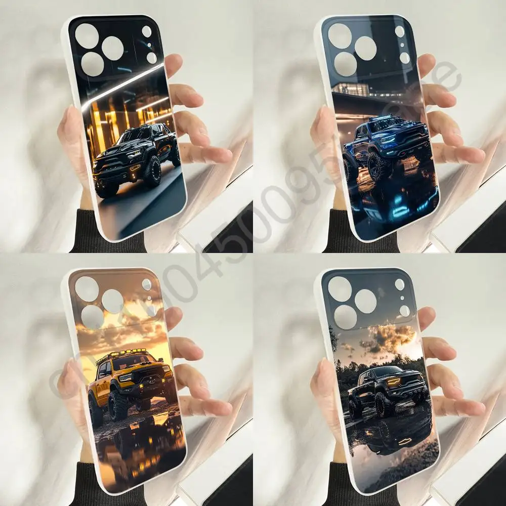 

Car R-Ram Trucks Pickup Phone Case For iPhone 11,16,15,14,13,17,12,Plus,E,Air,Mini,Pro,Max Magnetic Magsafe Soft Cover