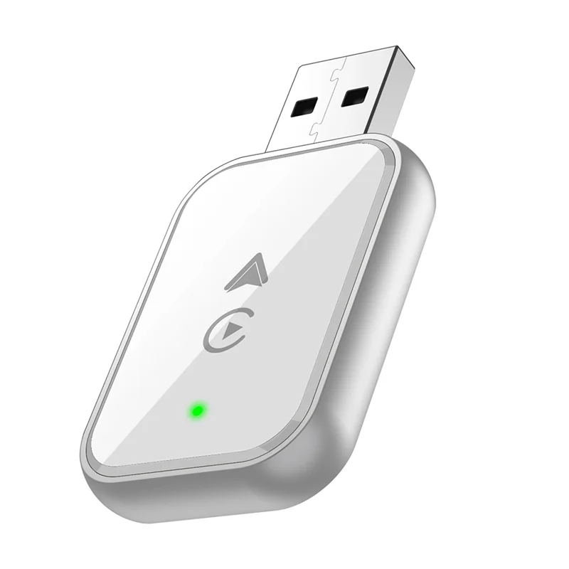 

FFYY-Wireless Carplay Adapter For Iphone 2-In-1 Wired To Wireless Conversion USB & USB-C, No Delay