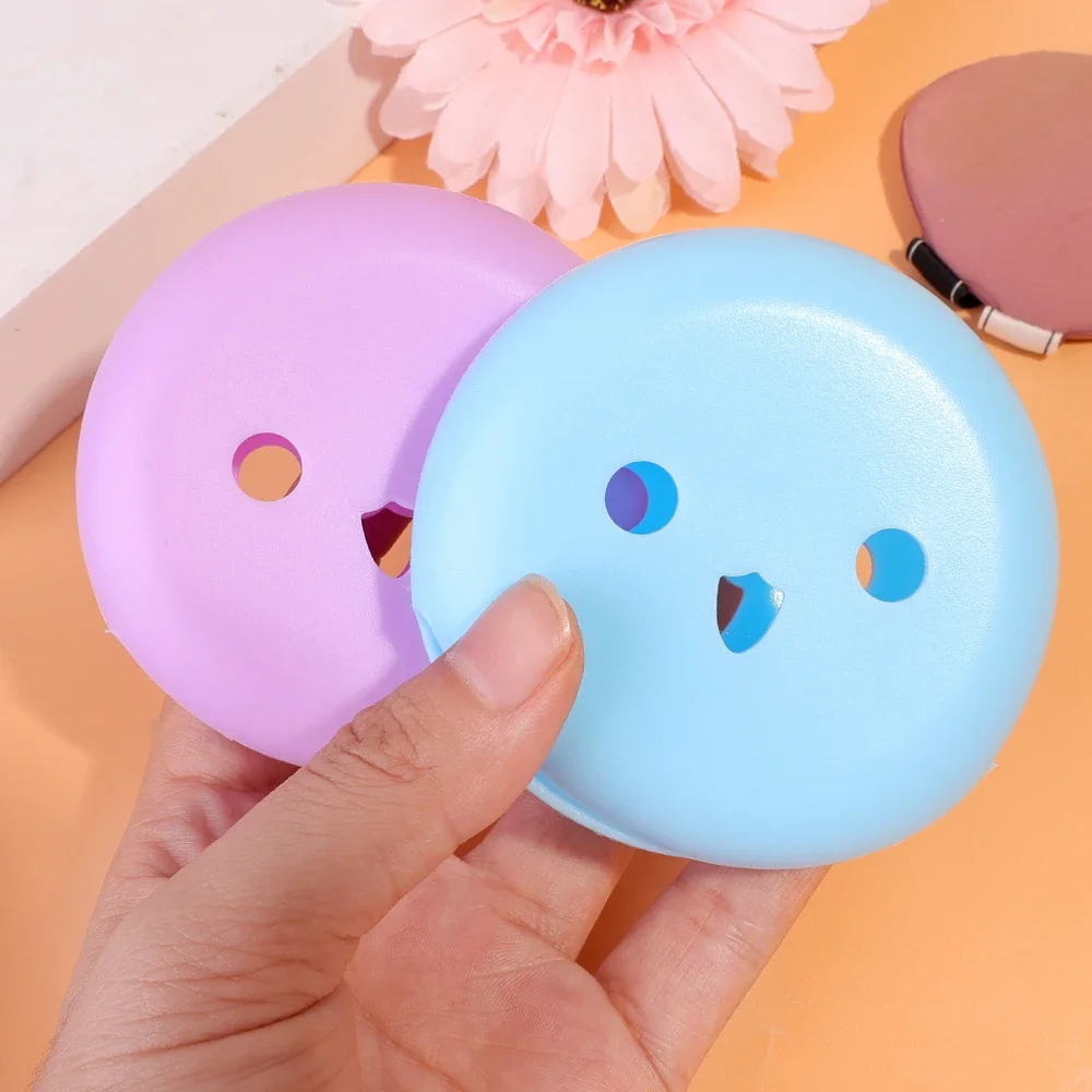 Luchtkussen Poeder Puff Opbergdoos Draagbare Cosmetica Puff Opslag Siliconen Ronde Make-Up Spons Schoonheidspoeder Puffs Container