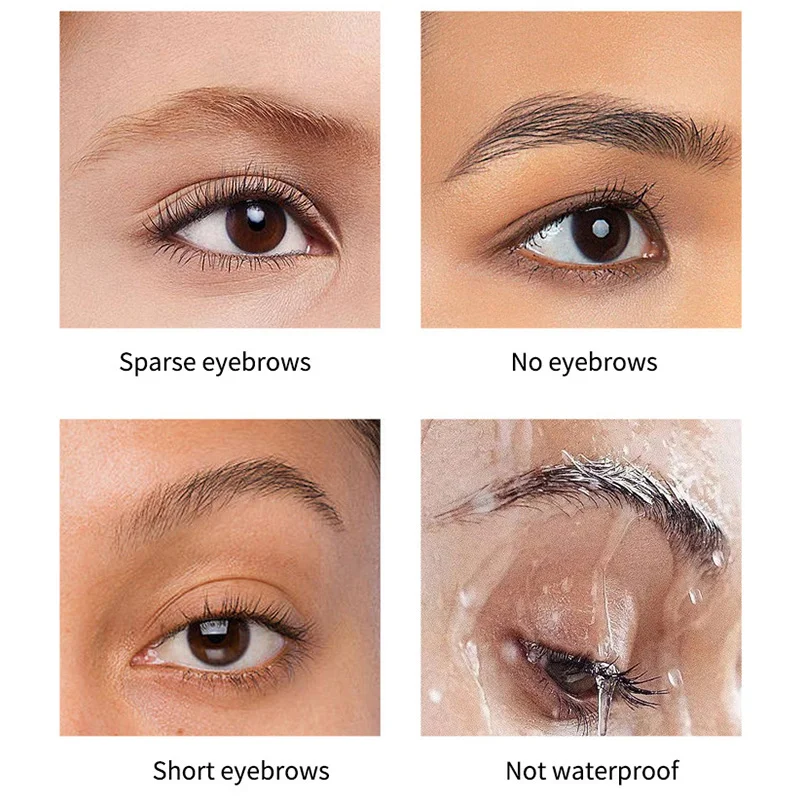 Wenkbrauw Styling Gel 3D Luchtig Wild Brow Wax Waterdicht Langdurig Gemakkelijk te dragen Vormgeven Wenkbrauwen Make-up Beeldhouwen Zeep Cosmetica