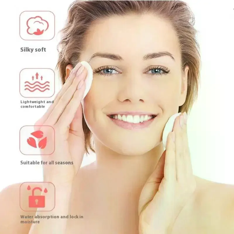 100 ชิ้นผ้าฝ้ายทิ้งทําความสะอาดผ้าฝ้ายเล็บ Remover รอบนุ่มทําความสะอาดใบหน้า Remover ผ้าฝ้ายแต่งหน้าเครื่องมือ