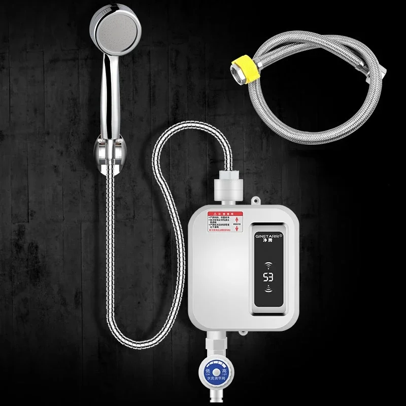 220V เครื่องทําน้ําอุ่นห้องน้ําห้องครัวทันทีเครื่องทําน้ําอุ่นไฟฟ้าแตะจอแสดงผลอุณหภูมิก๊อกน้ํา Tankless TAP