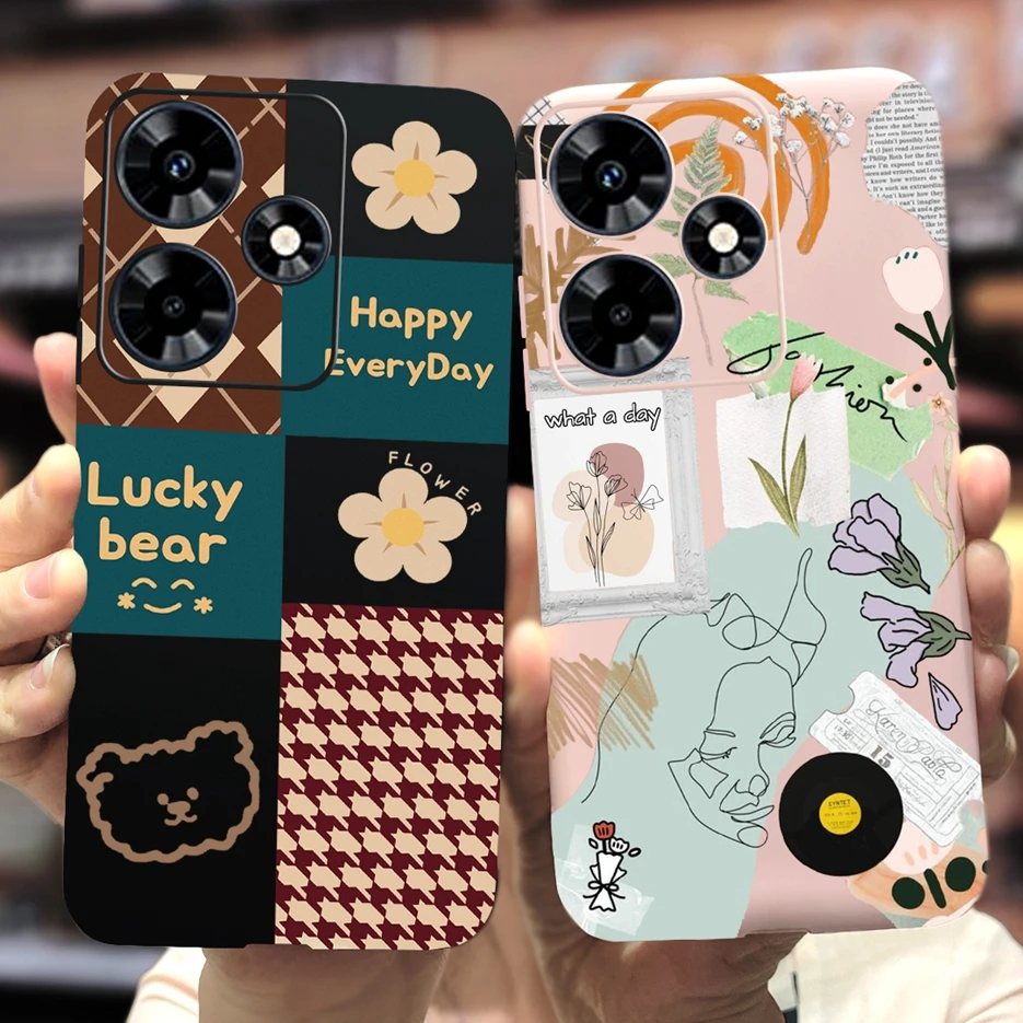 For Infinix Hot 30 Case 2023 New Stylish Art Painted Cover Soft Slim Phone Case For Infinix Hot 30i Hot30 Hot 30 Play NFC Bumper