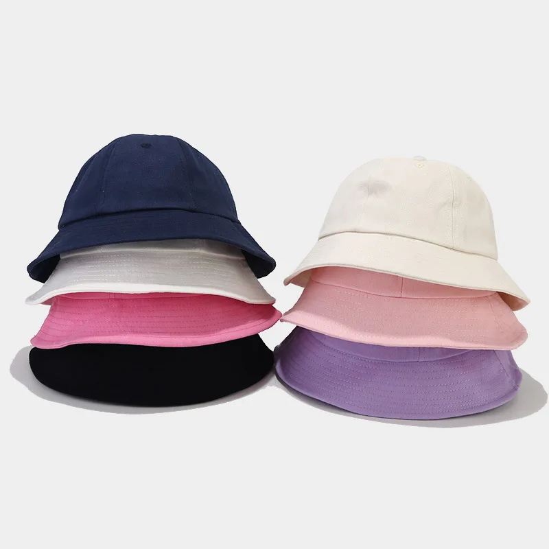 2023 Four Seasons Cotton Solid Bucket Hat Fisherman Hat Outdoor Travel Sun Cap for Men and Women 188