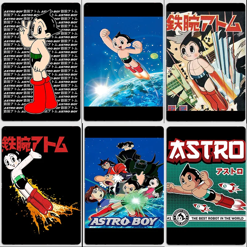 Astro Boy - Mighty Atom(Tetsuwan Atom)Poster Metal Custom Sign Living Room Wall Indoor Room Decoration Posters Home Decor