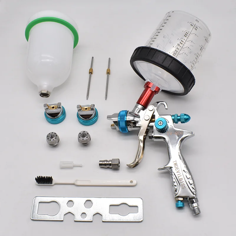 

Высококачественный классический пистолет-распылитель HVLP TV-800 с насадкой 1,7 2,0, оснащенный без чистящей чашки