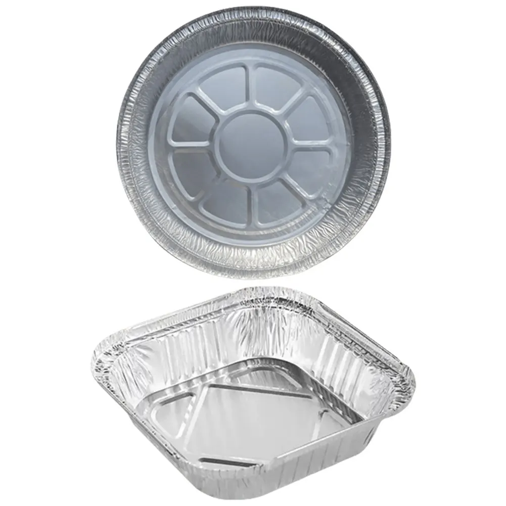 10/20 stücke Aluminium Einweg backform 6/7/8/9/16/18 Zoll Zinn folie Backform Folien schale Pfanne für Luft fritte use Backen Kochen Lagerung
