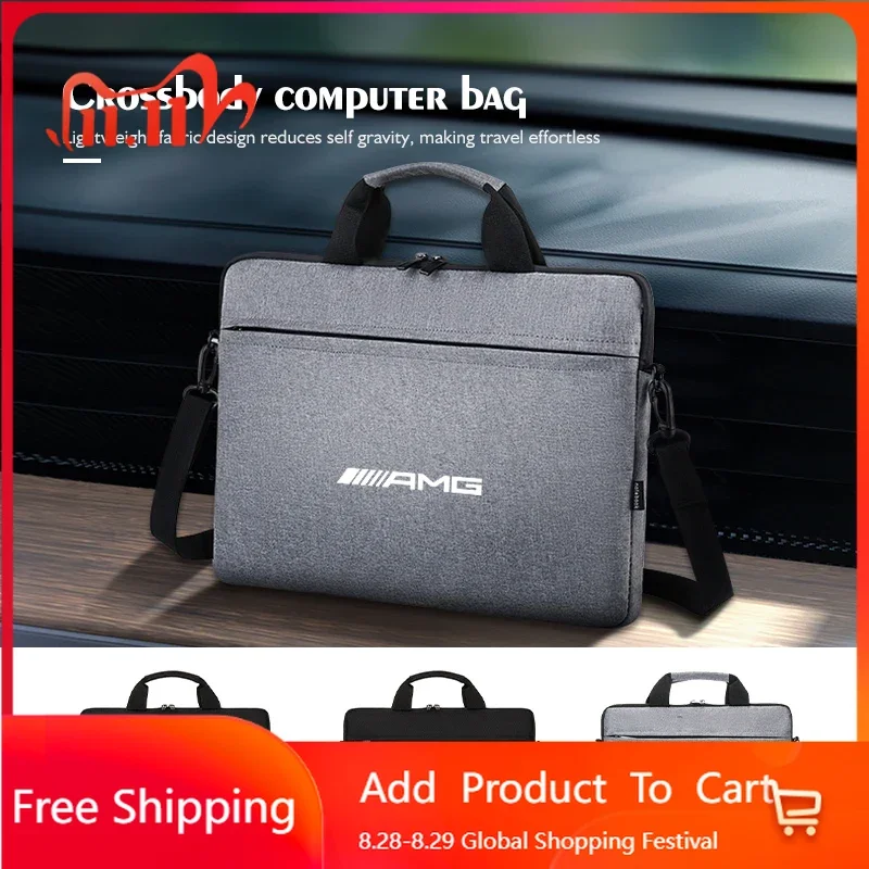 

Портативная сумка через плечо для Benz AMG, деловая дорожная сумка для хранения ноутбука для Mercedes Benz AMG A B C E S G Class A180 CLK CLA GLE