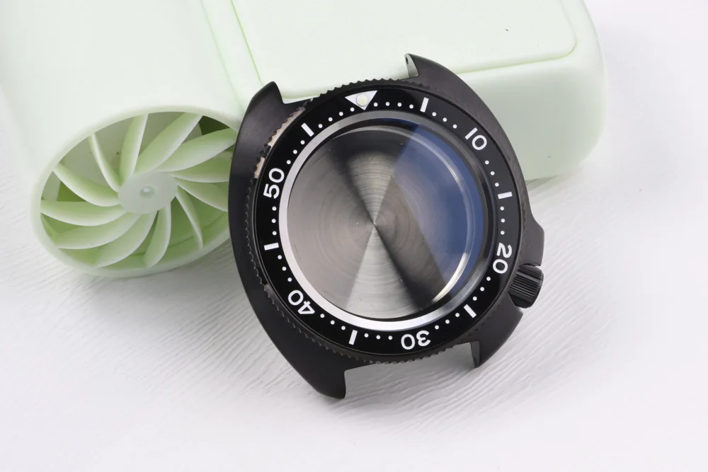 PVD Abalone Diver Uhrengehäuse, 28,5 mm Zifferblatt, 4,2 Uhr, Saphirglas, Edelstahl, 20 ATM wasserdicht, für NH35/36/4R/6R Uhrwerk – Detail 5