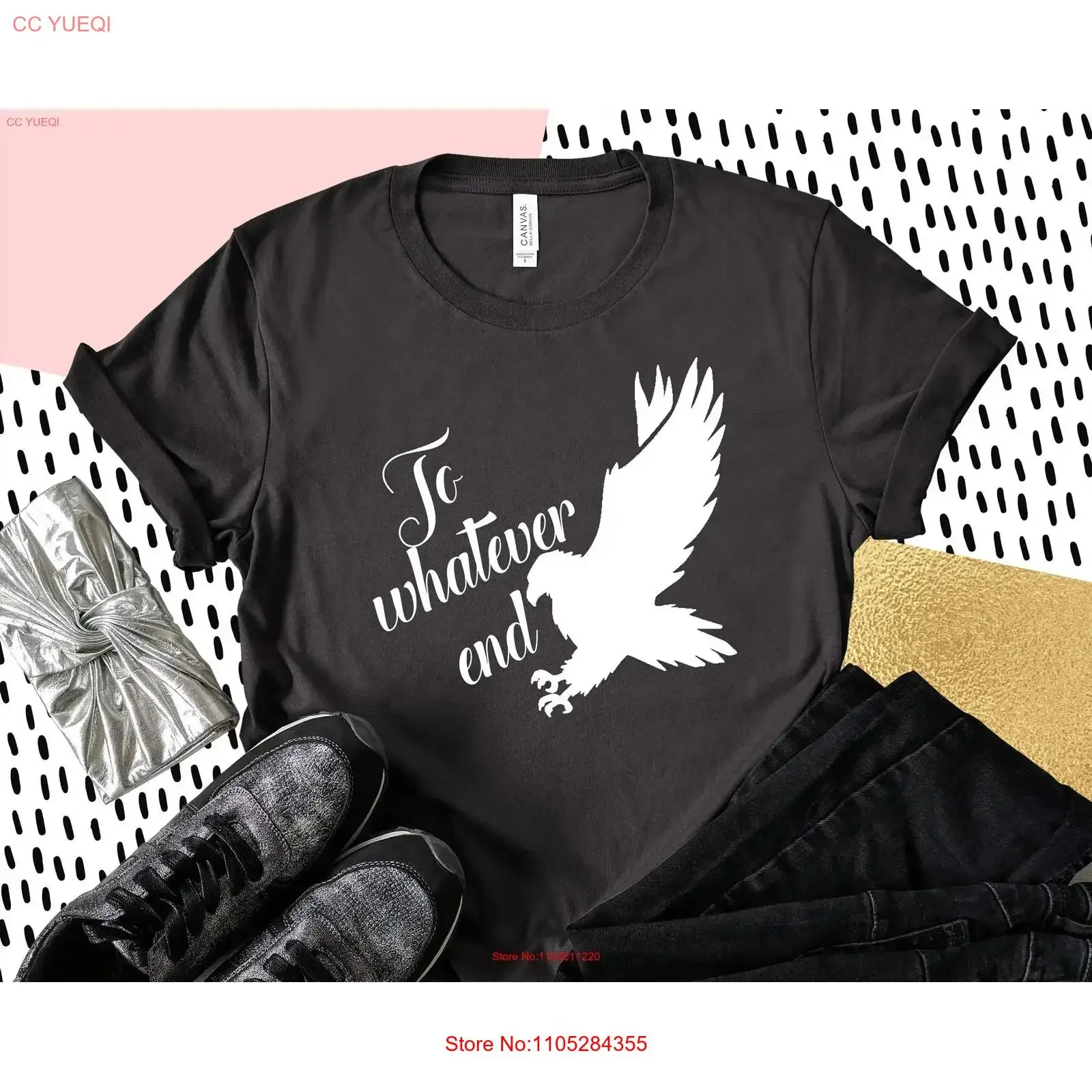 Throne of Glass T Shirt To whatever end Rowan Whitethorn Aelin Galathynius Officially Licensed Sarah J Maas Bookish TOG Stylish