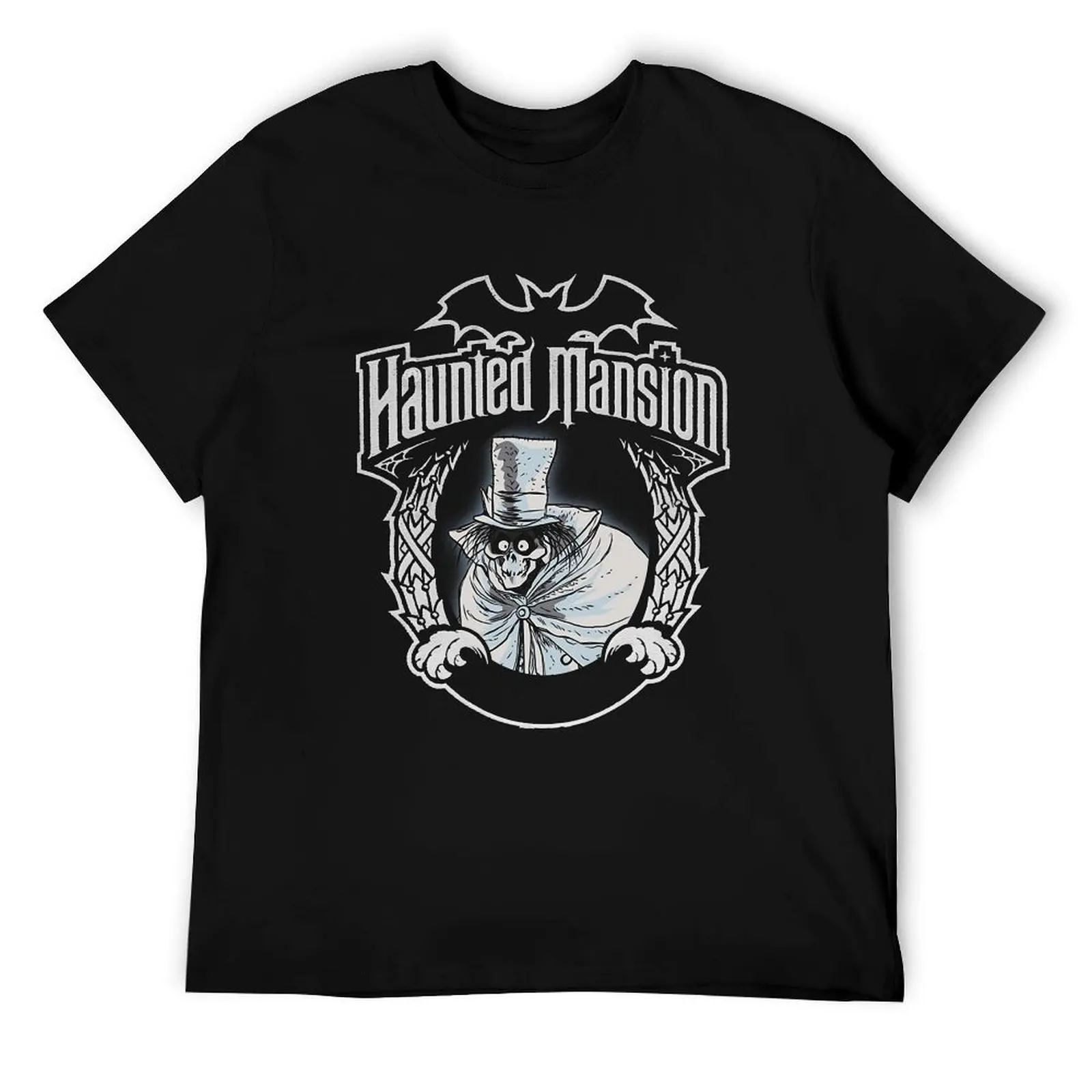 

Halloween Haunted Hatbox Mansion Ghost Horrorr T-Shirt t shirts for man graphic funny t shirts for man cotton soft T-Shirt
