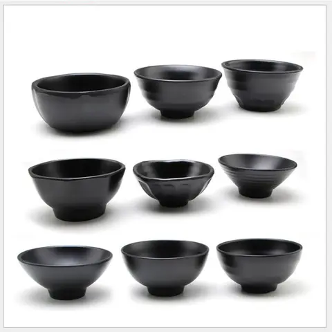 1 st koreansk bestick svart hotpot matlagning porslin kryddskål melamin 12 best sales skål melamin - №8