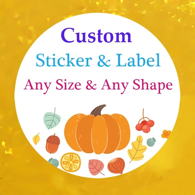 Custom Stickers Customized Logo Labels Wedding Birthday Packaging Print Your Own Sticker Personalized Stickers