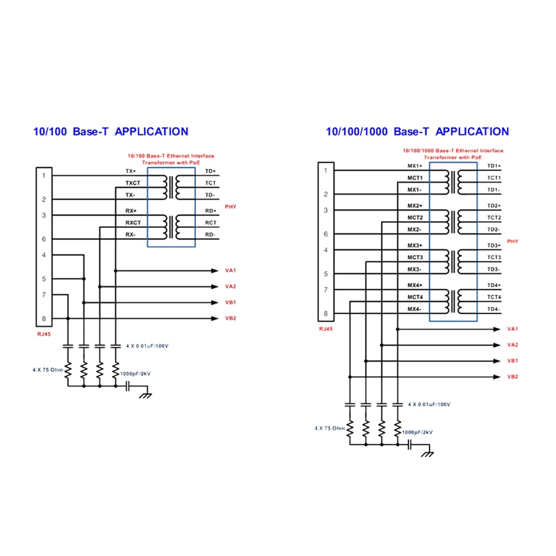B63B-4X DP1435 POE Module 5V 2.4A IEEE802.3Af Without Capacitance Supports 100M 1000M POE Module